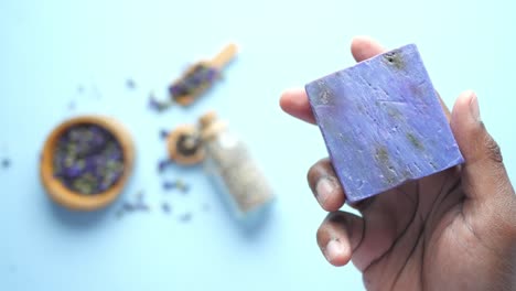 purple lavender handmade soap