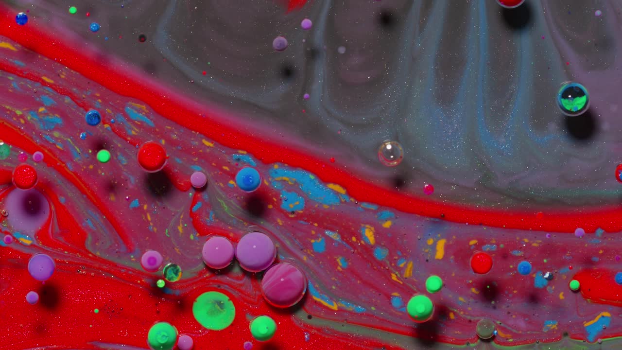 arte fluido abstractamente colorido con colores y patrones giratorios