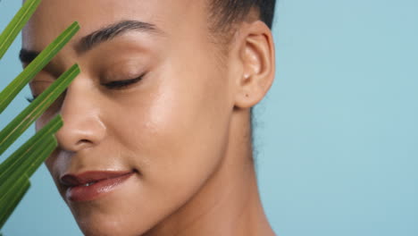 Hautpflege-,-Gesundheits--Und-Schönheitsmodell-Für-Schwarze-Frauen