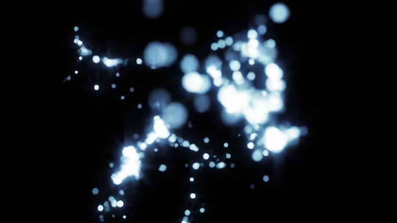 A stunning arrangement of bright, twinkling lights illuminates the darkness, creating a captivating and enchanting ambiance. Sparkling effects dance throughout as the illumination shifts.