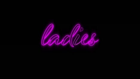 emerging pink ladies neon billboard 4k