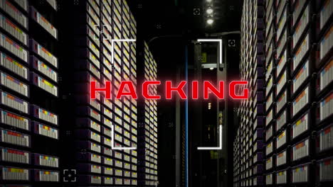 elaborazione di dati di sicurezza informatica contro computer computer server room