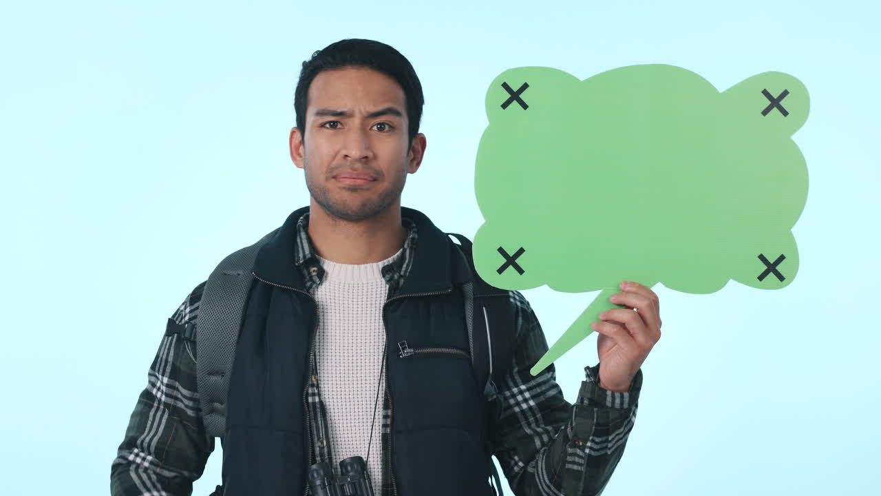 burbuja de habla, viajes y confundido con la cara