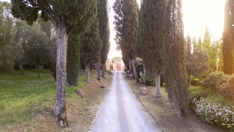 drone tuscany village path: entrancing aerial footage revealing the enchanting paths and timeless beauty of an idyllic tuscan village