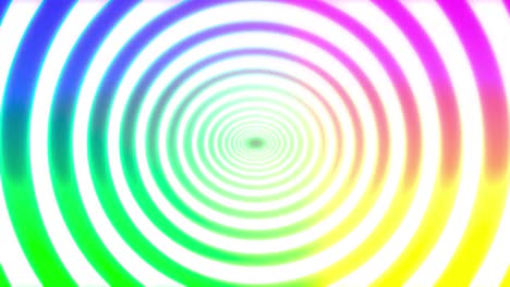 Abstracts rainbow spiral psihodelic tunnel background. Seamless loop 4k animation. Virtual reality future design 3d render