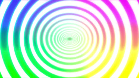 abstracts rainbow spiral psihodelic tunnel background. seamless loop 4k animation. virtual reality future design 3d render