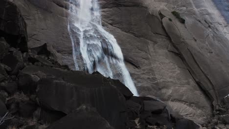 aerial drone footage waterfall usa