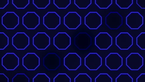 Mesmerizing-circular-blue-hexagon-pattern