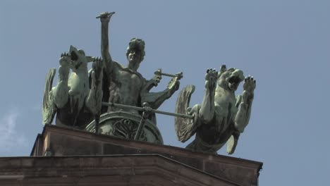 close up of rooftop of konzerthaus in berlin, germany