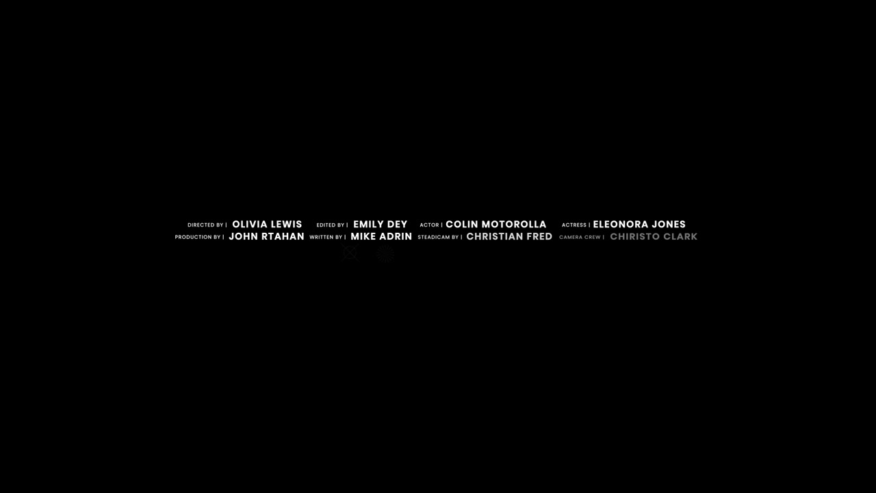 Film End Credits Pack 09