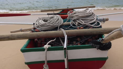 trek fishing boat on the neach