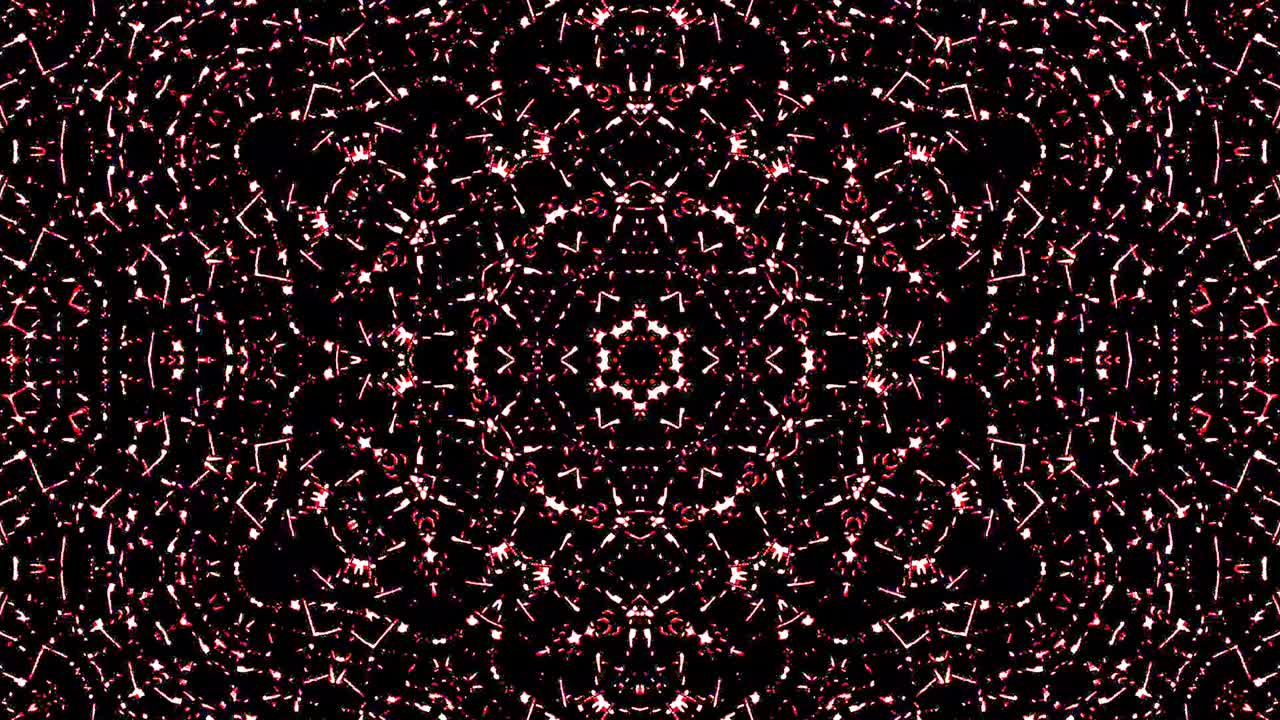 Beautiful abstract kaleidoscope that shines, a radiant light that regulates the subtle movements