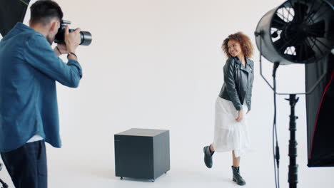 fashion photo shoot in studio