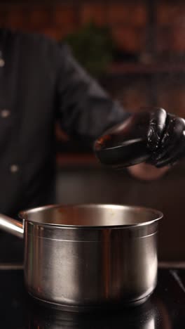 chef preparing a dish