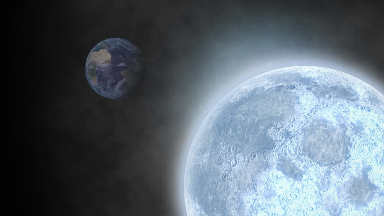 luna y nubes de humo