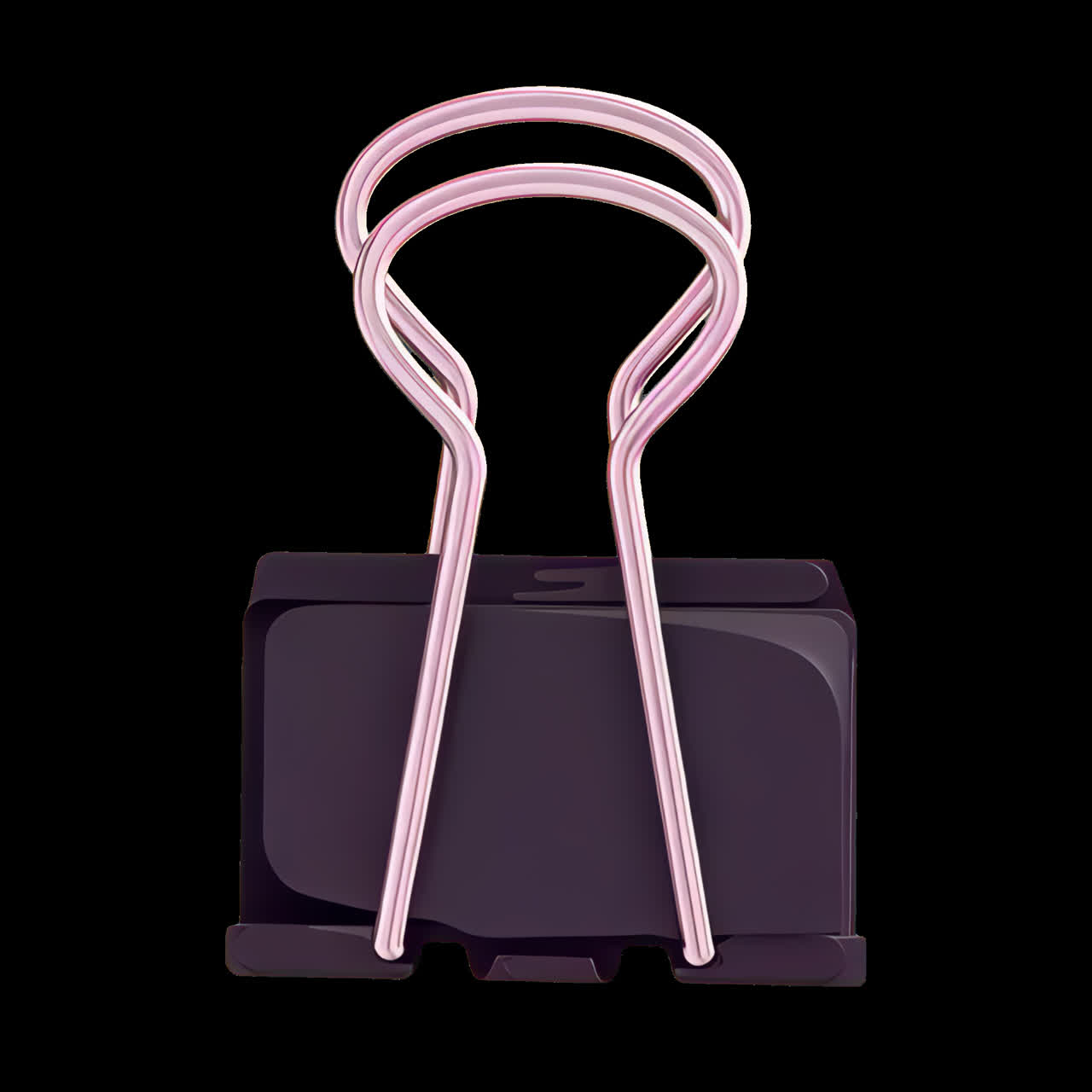 Animación elegante de ilustración de clip de carpeta, recurso aislado, vídeo transparente en 4K, canal alfa