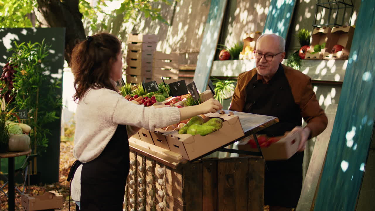 People Shopping at a Farmers Market