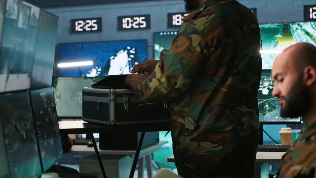 Army expert doing reconnaissance to gain intel helping troops