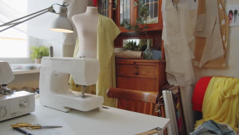 Workplace-of-Seamstress-in-Sewing-Studio