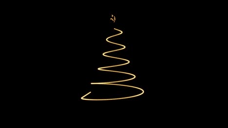 animated christmas tree lights with black background