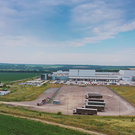 aerial footage of a large industrial complex. industrial background.