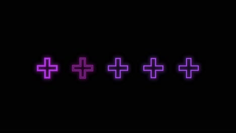 Crosses-pattern-with-purple-neon-light