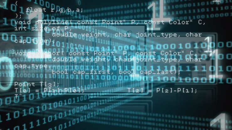 Animazione di una rete di connessioni ed elaborazione dati su un paesaggio urbano