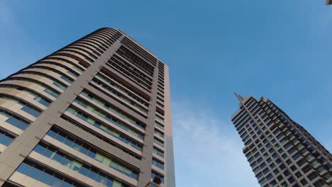 tall skyscrapers in a city