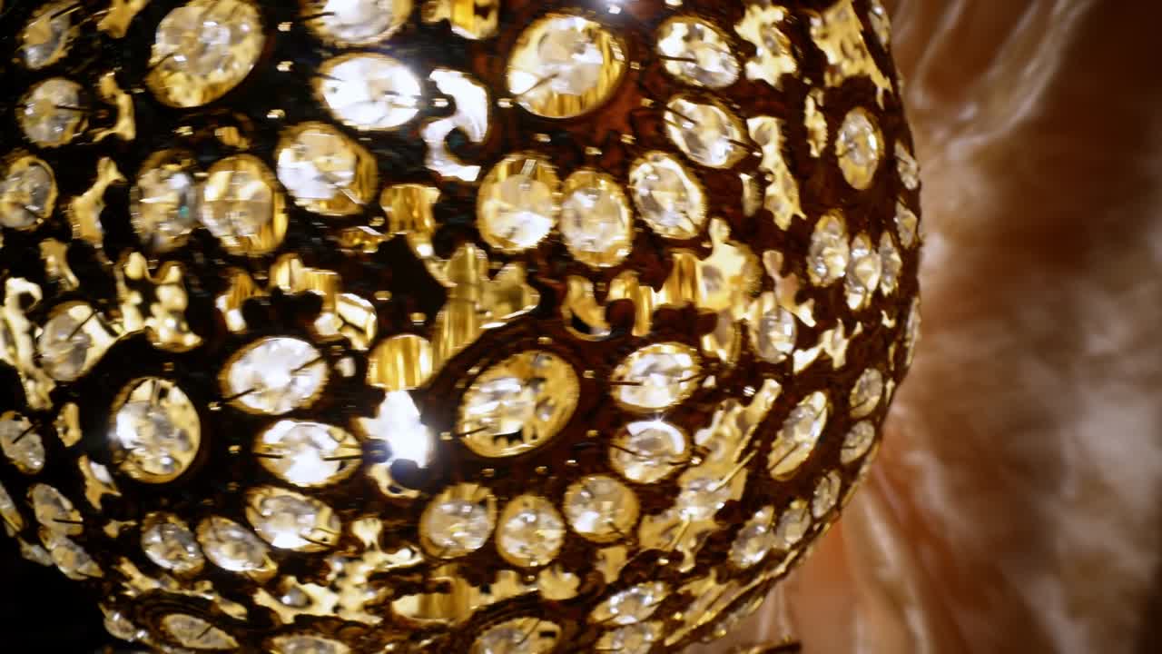 초점을 선택 아름다운 조명 램프