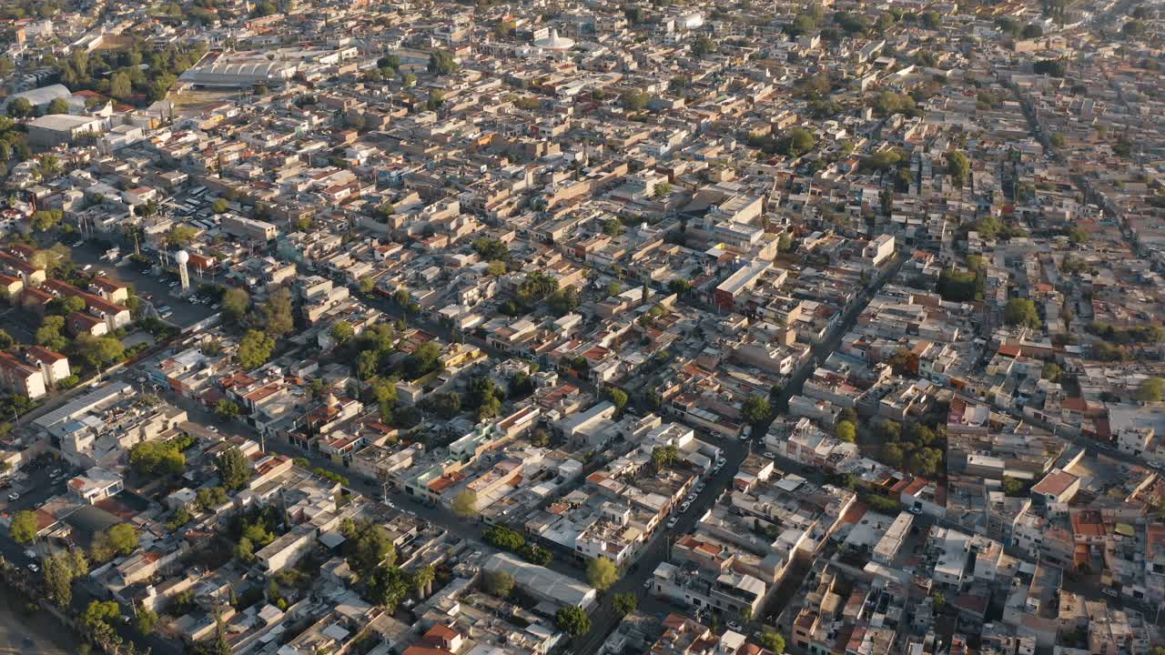 vista desde el aire de las colonias de la ciudad de querétaro