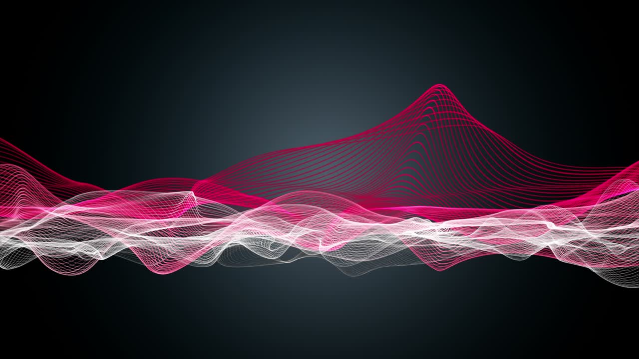 animación fantástica con objeto de onda de partículas en cámara lenta, 4096x2304 bucle 4k