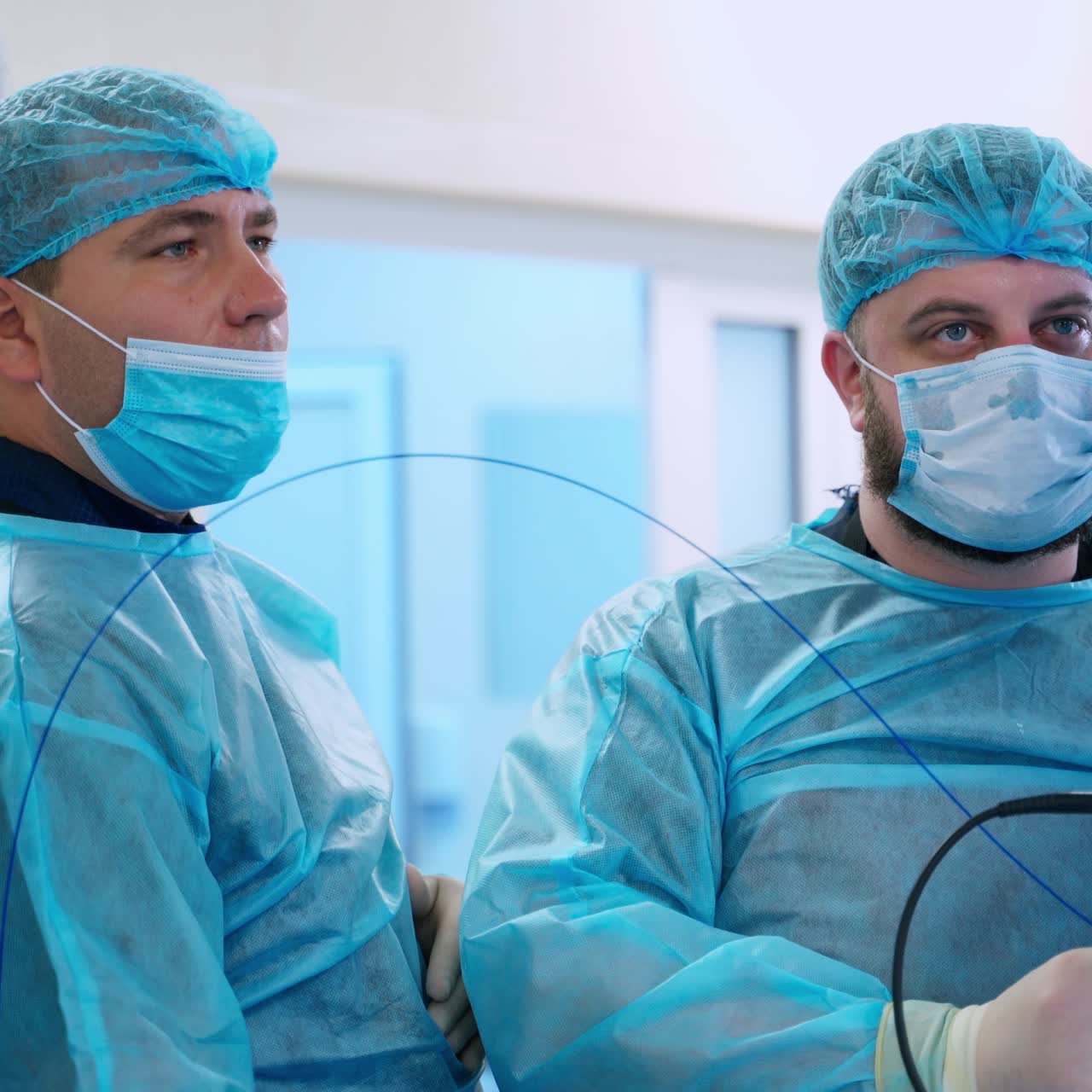 Surgical team in operating theatre