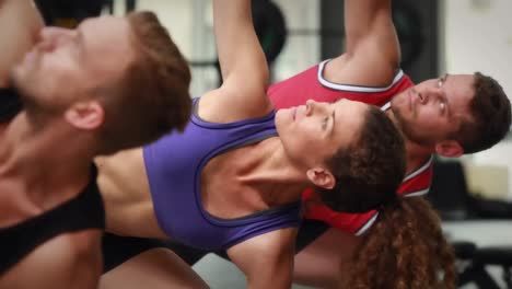 animación del procesamiento de estadísticas sobre hombres y mujeres que hacen ejercicio en el gimnasio