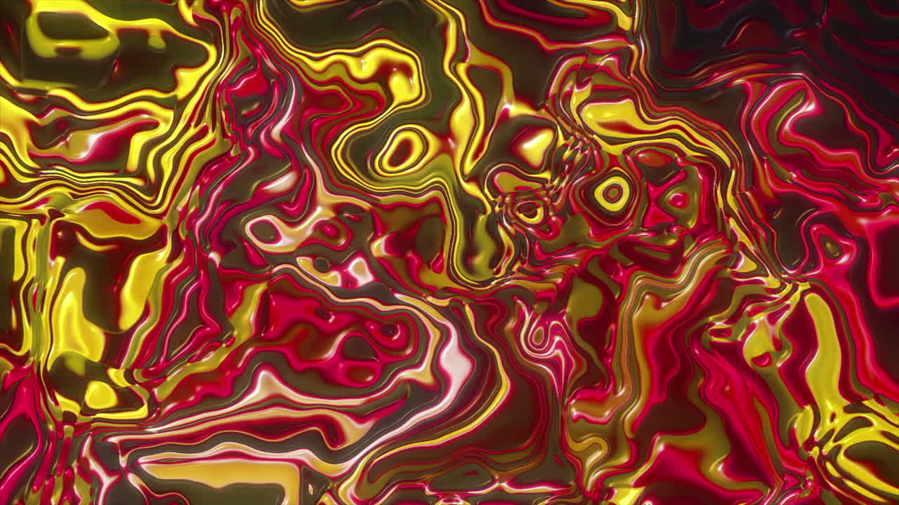 Abstract Liquid Metal Art
