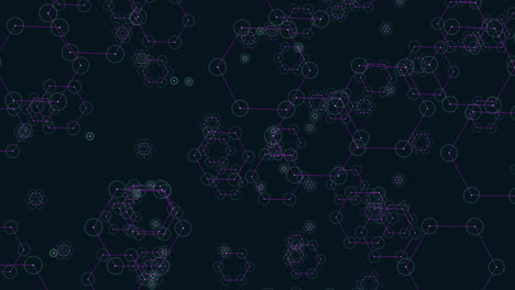 estructura de panal compleja compuesta por hexágonos interconectados