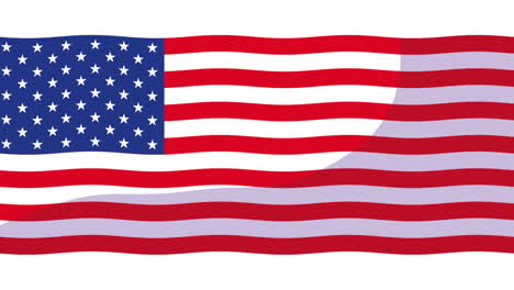 united states of america flag animation