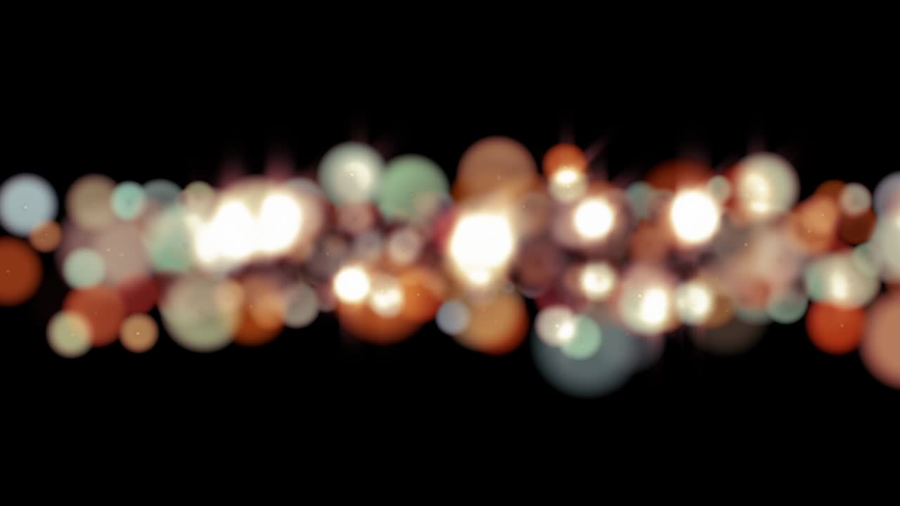 luces bokeh abstractas que parpadean