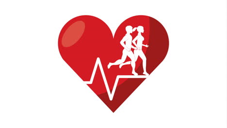 healthy heart, active couple