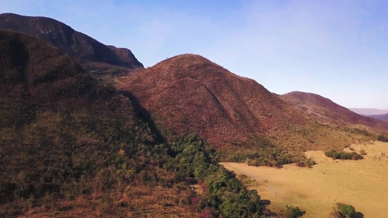 Veduta aerea di una montagna nella Serra da Canastra, Brasile
