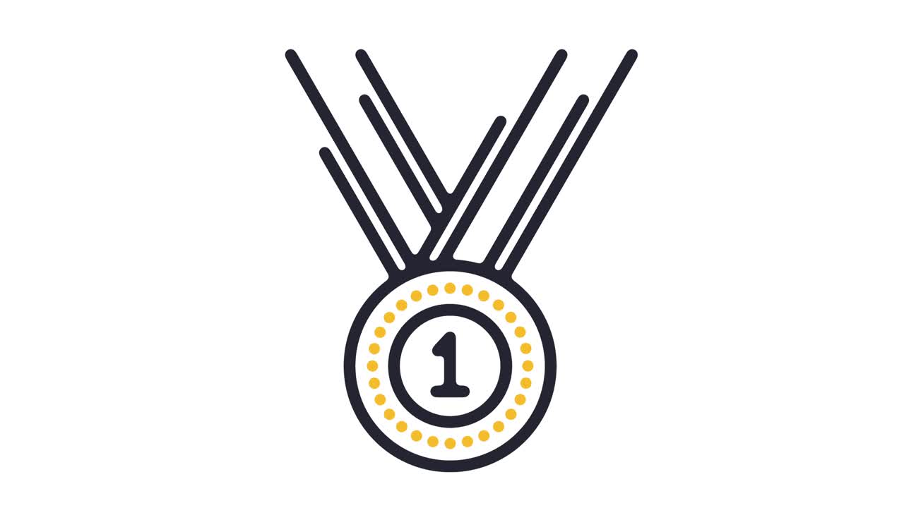 animazione dell'icona di successo della linea