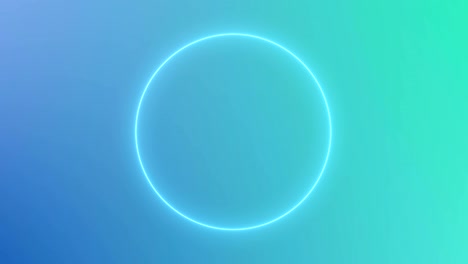 abstract neon circle loop motion background blue