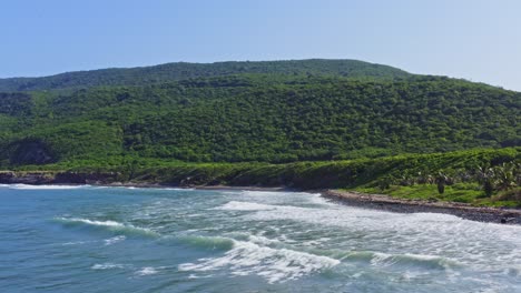 antena: hermosa costa del pacífico, remoto paisaje tropical de méxico