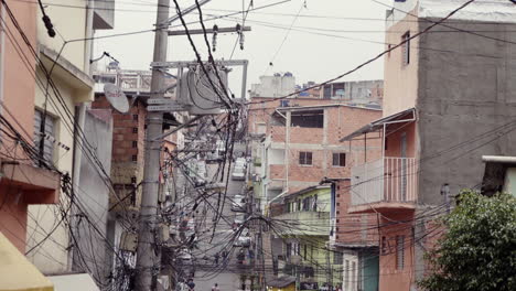 Toma-De-Establecimiento-De-Paraisopolis,-Uno-De-Los-Barrios-Marginales-Más-Grandes-De-Sao-Paulo,-Brasil-En-América-Latina