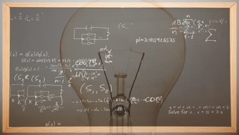 animación de bombillas y procesamiento de datos de fórmulas científicas