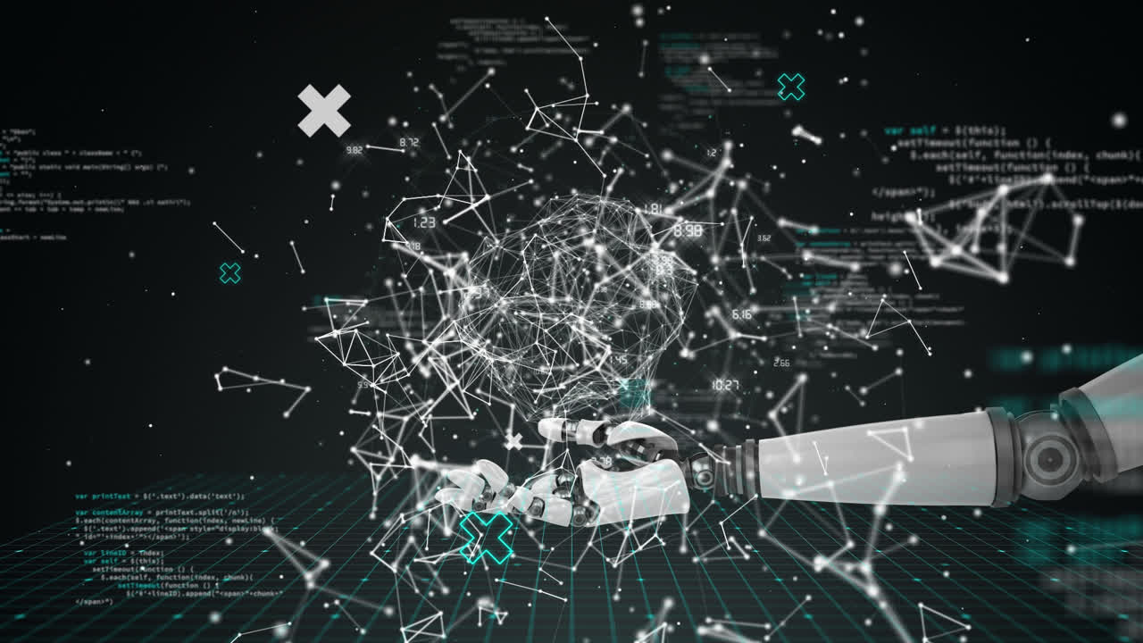 별자리의 애니메이션, 로 손 및 검은 바탕에 다양한 데이터