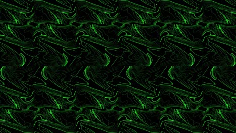 abstract stripes kaleidoscope effect. green liquid waves corporate abstract motion background. seamless loop. motion shapes outline border. wave stripes. video animation vj, 4k