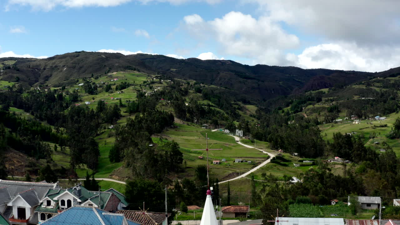 드론 으로 시골 풍경 의 파노라마  ⁇
