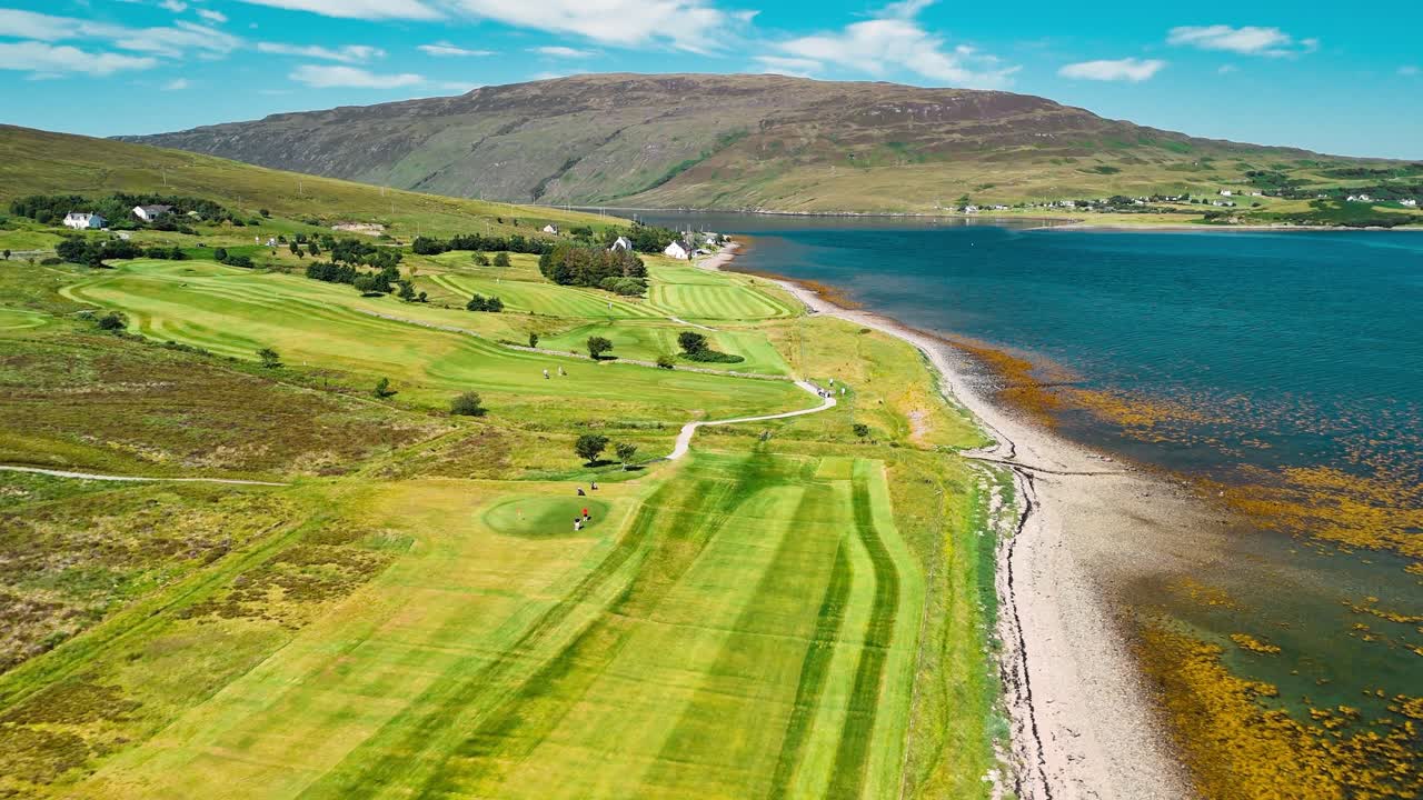 Scenic Golf Course on the Coastline