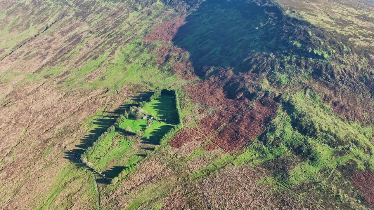 Epic Ireland farm under the Mountain Comeragh Mountains Waterford remote homestead in winter