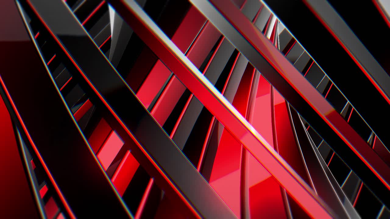 Sfondo astratto dinamico di forme geometriche rosse e nere